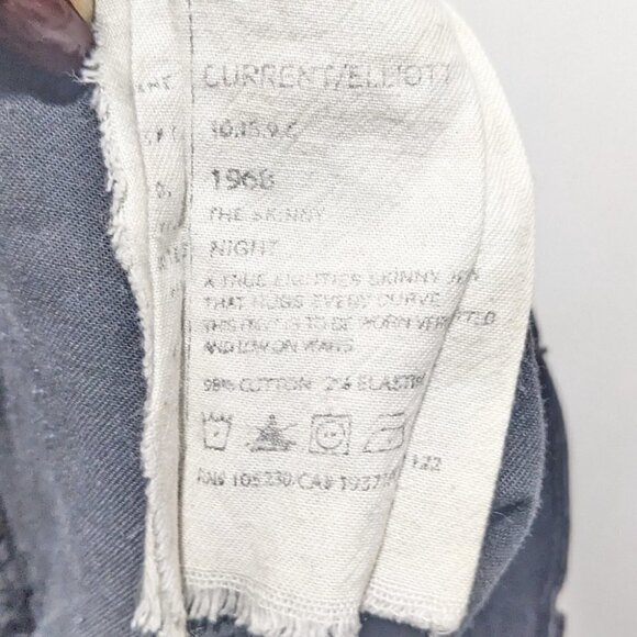 Current/elliott | The Skinny distressed jean in Night - Picture 6 of 12